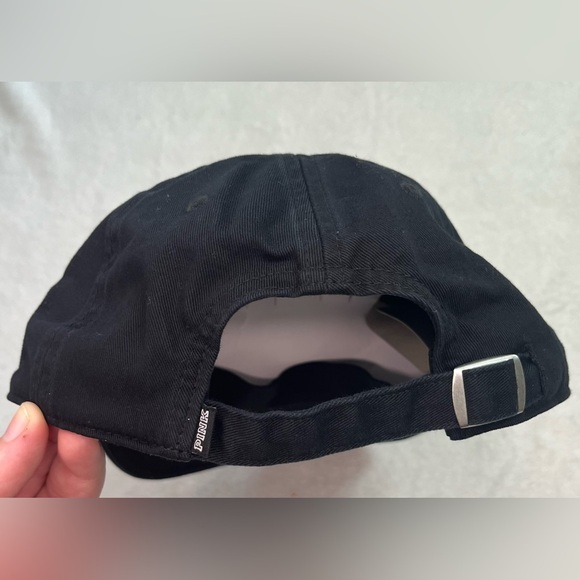 NWT! PINK Victoria’s Secret baseball hat black with white stitch - Picture 3 of 10